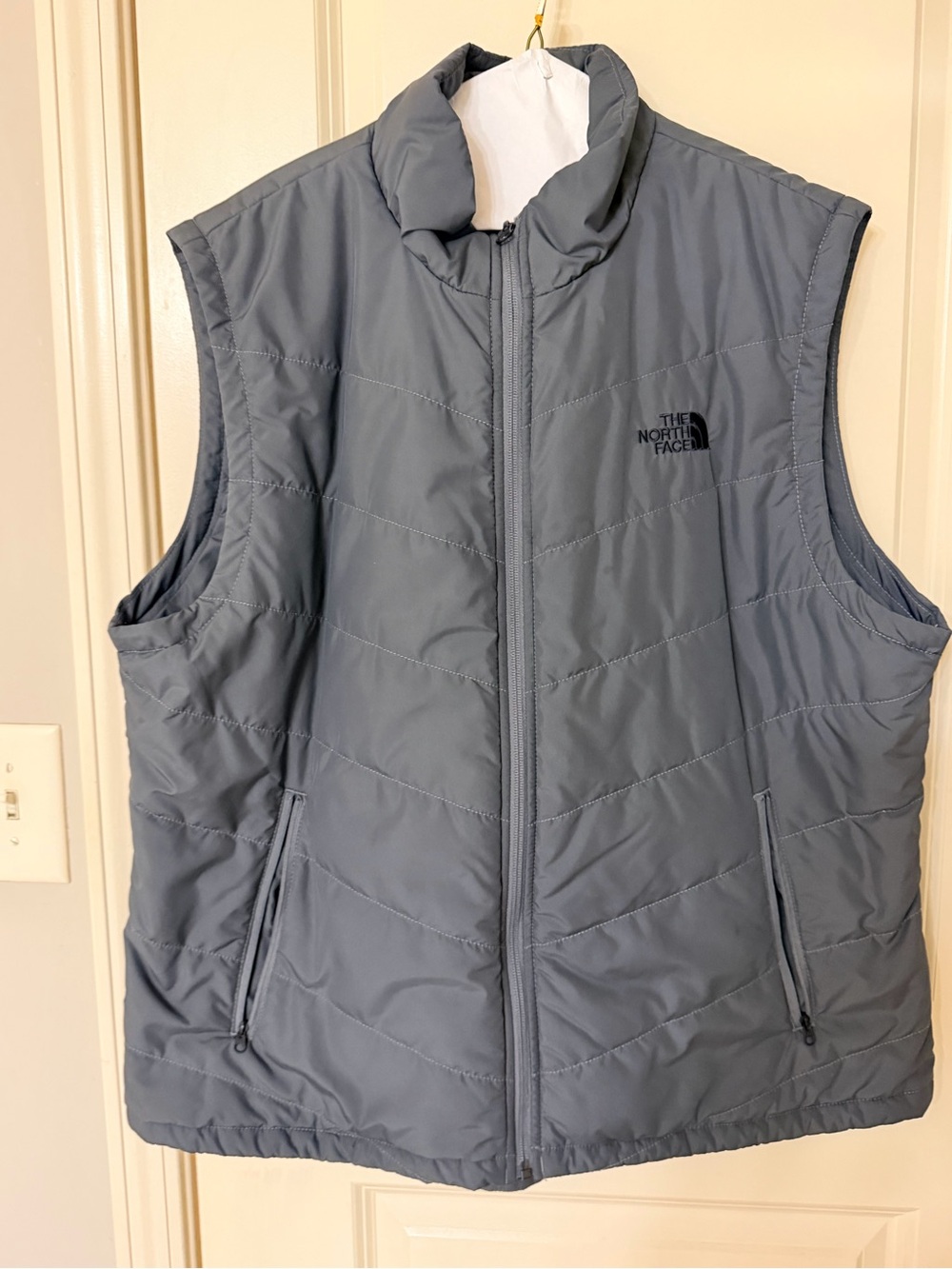The North Face Slate Gray Quilted Puffer Vest